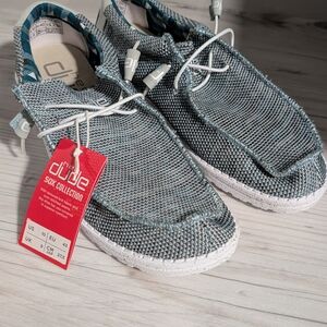 Hey Dude Men's Blue and Gray Loafers